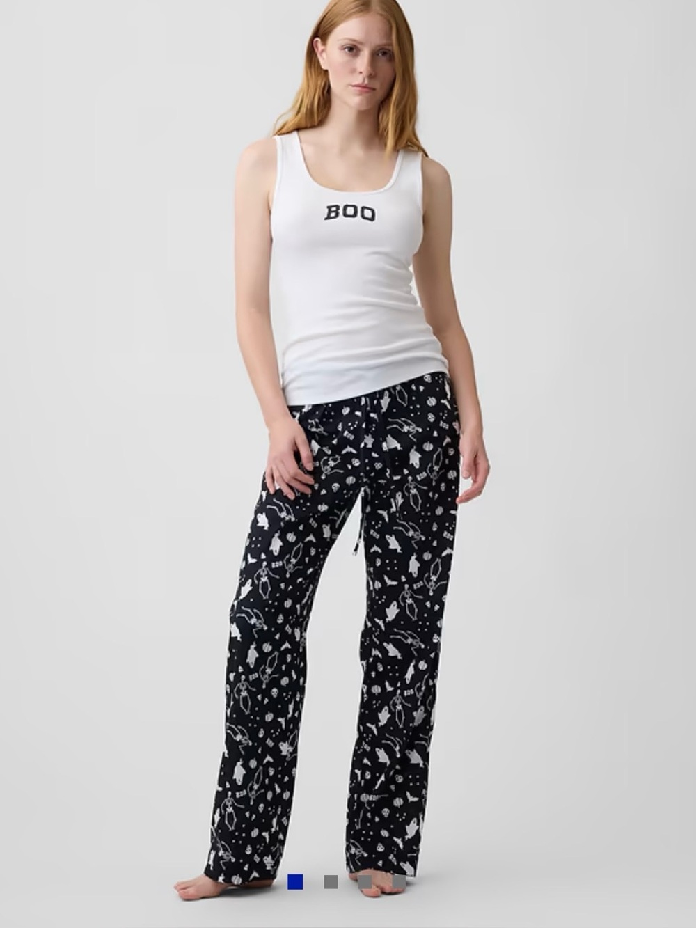 Gap poplin “Halloween Ghost” PJ Pants👻